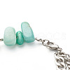 Natural Amazonite & Shell Pearl Beaded Bracelet for Girl Women X1-BJEW-TA00022-3