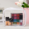 CRASPIRE 3Pcs Clear Plastic Cosmetic Zipper Bags ABAG-CP0001-10-4