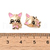 Rack Plating Alloy Enamel European Beads PALLOY-S189-54G-3