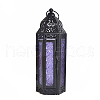 Retro Electrophoresis Black Plated Iron Ramadan Candle Lantern RAMA-PW0001-24A-1