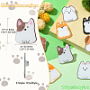 8Pcs 8 Styles Acrylic Brooches FIND-CJ0001-94-3