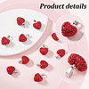   12Pcs Polymer Clay Rhinestone Pendants RB-PH0001-55-4