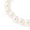 Oval Plastic Pearl Pendant Necklaces for Women NJEW-JN05347-5