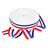 Polyester Grosgrain Ribbon SRIB-WH0009-02B-1