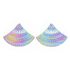 Ion Plating(IP) 201 Stainless Steel Filigree Pendants STAS-R102-30-2