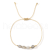 Adjustable Natural Gemstone Braided Bead Bracelets DH2886-3-1