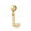 304 Stainless Steel Rhinstone Pendant STAS-H202-50G-L-1