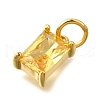 925 Sterling Silver Pave Clear Cubic Zirconia Charms STER-V001-02G-11-2