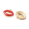 Alloy Enamel Pendants FIND-U033-01G-2