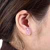 Bear Resin Stud Earrings EJEW-JE04235-M-4