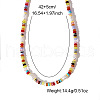 Vintage Natural Pearl & Natural Mixed Stone Rondelle Beaded Necklaces Bohemian Style Unique High-end Jewelry DO7175-4
