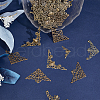   100Pcs 4 Styles Iron Filigree Joiners Sets IFIN-PH0002-18AB-4
