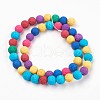 Natural Lava Rock Beads Strands X-G-I204-A-8mm-1