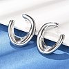 304 Stainless Steel Stud Earrings EJEW-D319-03P-3