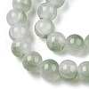 Crackle Baking Painted Imitation Jade Glass Beads Strands X1-DGLA-T003-8mm-06-2