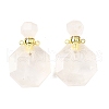 Natural Mixed Stone Perfume Bottle Pendants G-L623-13G-2