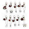 10Pcs Tibetan Style Alloy Pendant Decorations HJEW-JM03454-2