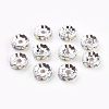 Brass Rhinestone Spacer Beads RB-A014-Z10mm-28S-1