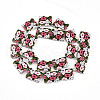 Printed Glass Beads GLAA-N008-01B-2