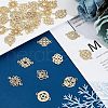 SUPERFINDINGS 32Pcs 8 Style Baroque Style Zinc Alloy Connector Charms FIND-FH0003-94-4