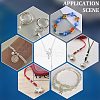   180Pcs 6 Styles Rack Plating Brass Jump Rings KK-PH0010-06-6