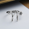 925 Sterling Silver Adjustable Finger Rings for Women FS-WG06A88-01-2