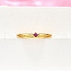 Brass Micro Pave Cubic Zirconia Cuff Rings for Women RJEW-H247-34G-02-3