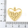 Rack Plating Brass Micro Pave Cubic Zirconia Pendants KK-C044-19G-3