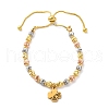 Brass Slider Bracelets BJEW-C090-02G-C-4