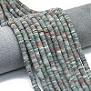 Natural African Bloodstone Beads Strands G-P575-B11-6x1mm-1