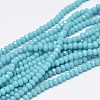 Faceted Rondelle Glass Beads Strands X-GLAA-I033-3mm-11-1