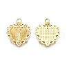 Brass Micro Pave Cubic Zirconia Pendants ZIRC-N039-228-2