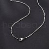 2mm Brass Rope Chain Necklaces for Men Women NJEW-G160-18P-1