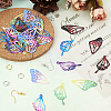 DIY Filigree Butterfly Wing Dangle Earring Making Kit DIY-TA0005-02-7