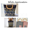 Wooden D Shape Purse Handle AJEW-PH0001-25-7