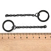Ion Plating(IP) 304 Stainless Steel Split Key Ring Clasps X1-STAS-L226-009A-B-3