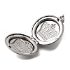 316 Stainless Steel Locket Pendants STAS-C123-04B-P-2