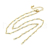 Brass Chain Necklace Making KK-K337-13G-09-1