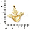 Brass Micro Pave Cubic Zirconia Pendants KK-P303-15C-G-3