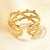 304 Stainless Steel Multi-layer Open Cuff Rings for Women STAS-Z108-03G-03-2