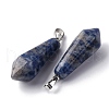 Natural Sodalite Pointed Pendants G-I314-02P-05A-2