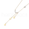 Ion Plating(IP) 304 Stainless Steel with Polymer Clay Rhinestone Necklaces NJEW-G081-09G-1