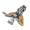 304 Stainless Steel Pendants STAS-V008-12AS-2