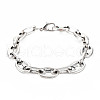 Alloy Coffee Bean Chain Bracelet for Men Women BJEW-N015-012-1