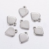 Tarnish Resistant 304 Stainless Steel Stamping Blank Tag Pendants STAS-P198-61-1