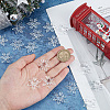 SUNNYCLUE 100Pcs Christmas Transparent Acrylic Connector Charms OACR-SC0001-58-3