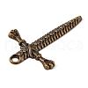 Tibetan Silver Dagger Pendants K08QP071-3