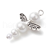 Glass Pearl Pendants PALLOY-JF02711-04-3