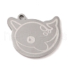 Non-Tarnish 304 Stainless Steel Pendants STAS-C095-02P-1