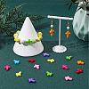 SOFPLATE 300Pcs Opaque Acrylic Beads SACR-SP0001-03-4